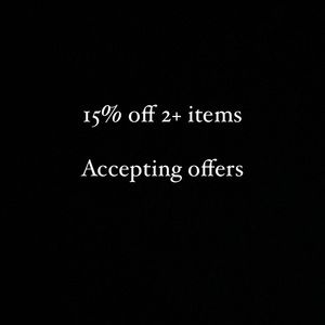 Bundle any 2 or more items and get 15% off